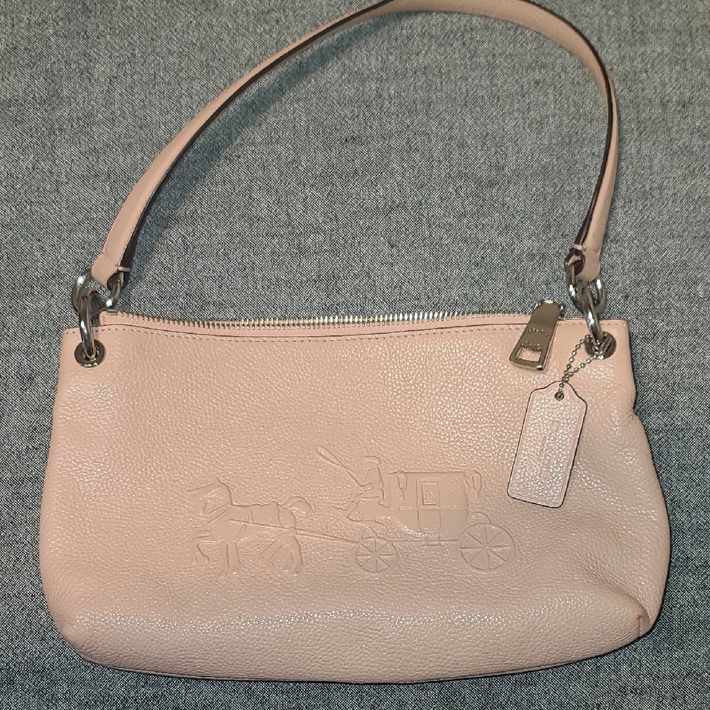 Coach Blush Pink Leather Shoulder Bag